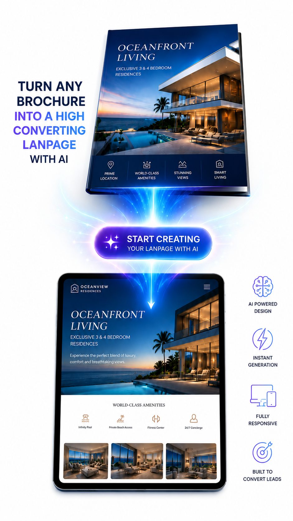 Brochure to lanpage